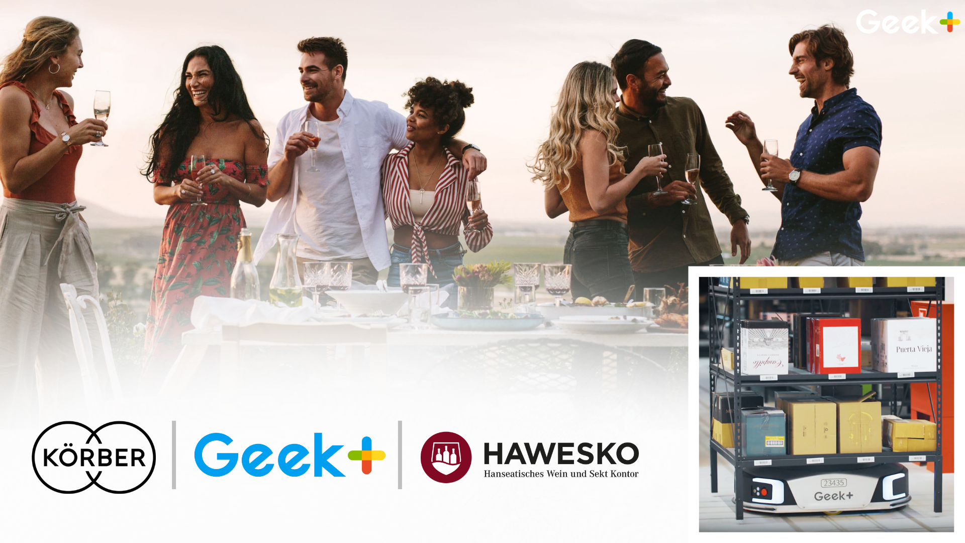 Geek+ and Körber accelerate e-commerce warehouse operations at Hawesko Group